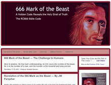 Tablet Screenshot of 666markbeast.com